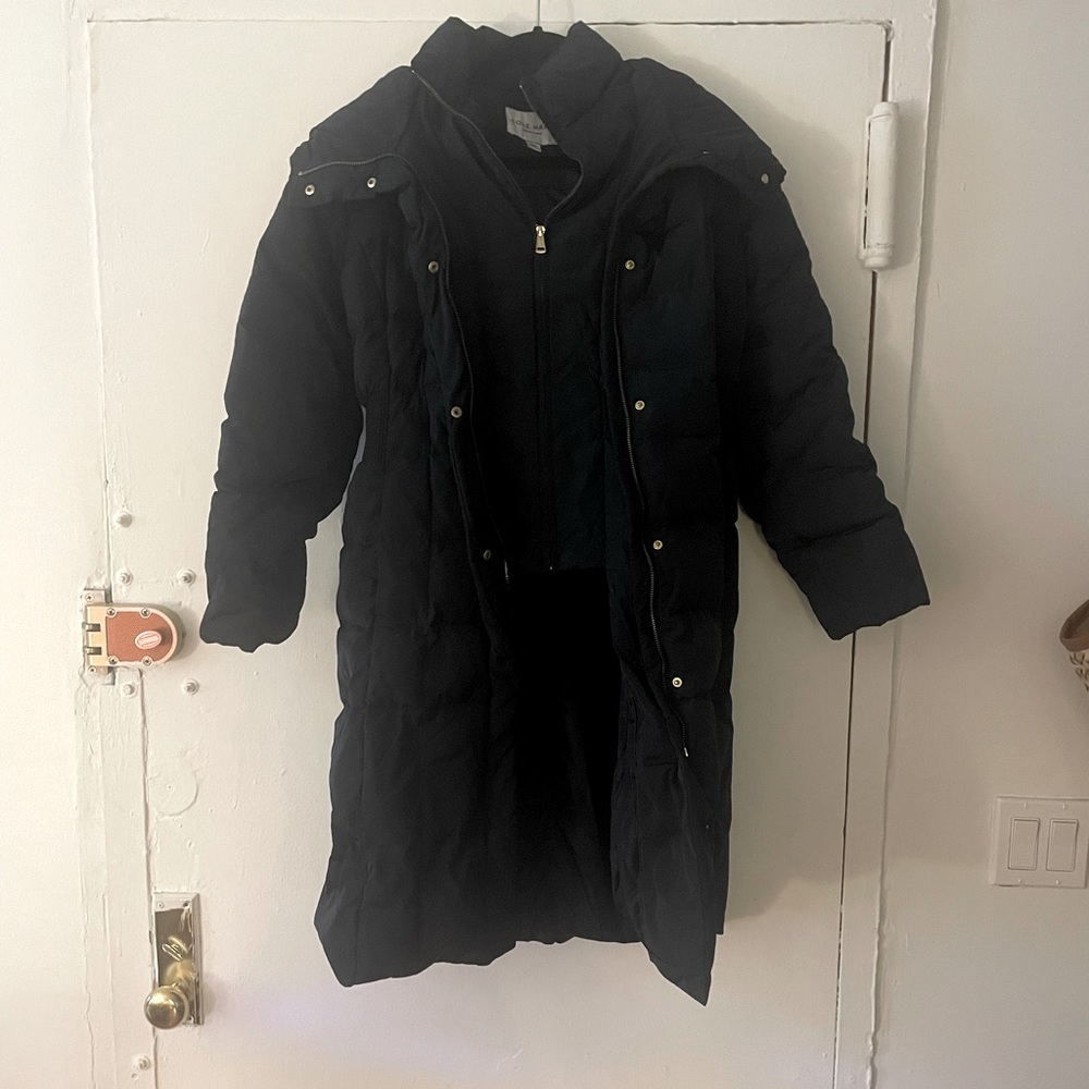COPY - NWOT Cole Haan Women's Taffeta Quilted Down Coat Blue Size S $350 F146